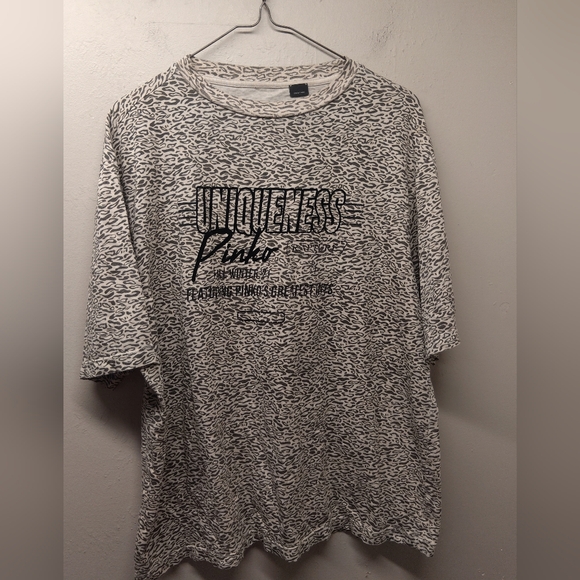 Plinko uniqueness rapture large leopard print T-shirt Women's Oversized Relaxed - Picture 2 of 9